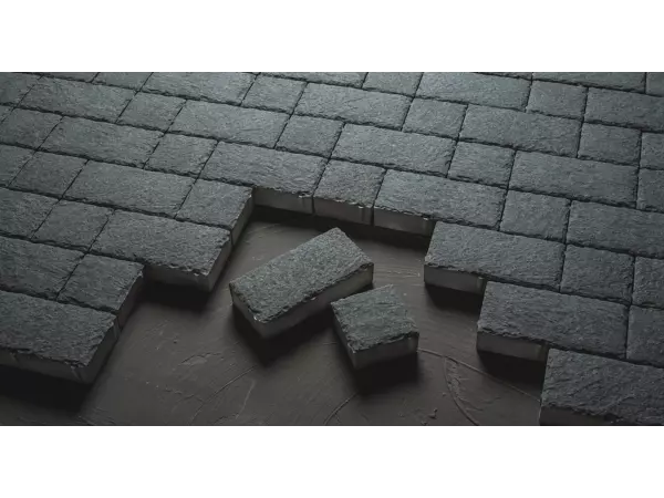 nowoczesna kostka brukowa czarna