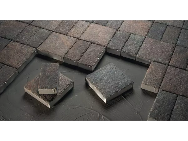 nowoczesna kostka brukowa brązowa