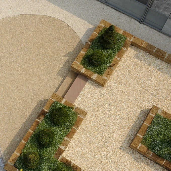 Nowoczesny taras z kamienia naturalnego