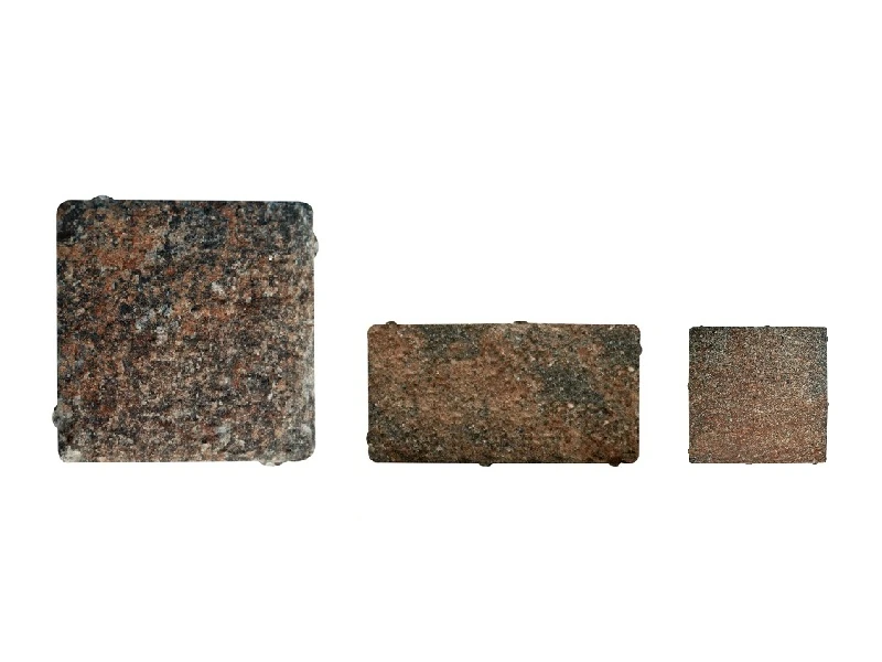 Nowoczesna kostka brukowa porfido rosso 5 cm