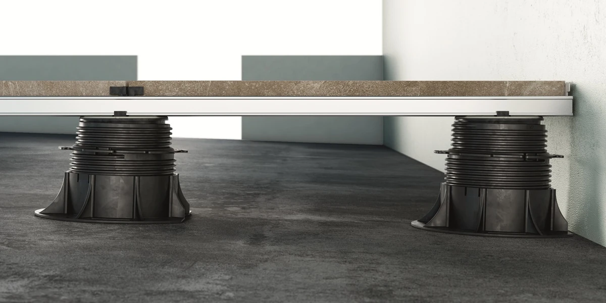 Legar ECO Rapid Flow Eterno Ivica – montaż na wspornikach Pedestal pod płyty tarasowe ceramiczne Poznań